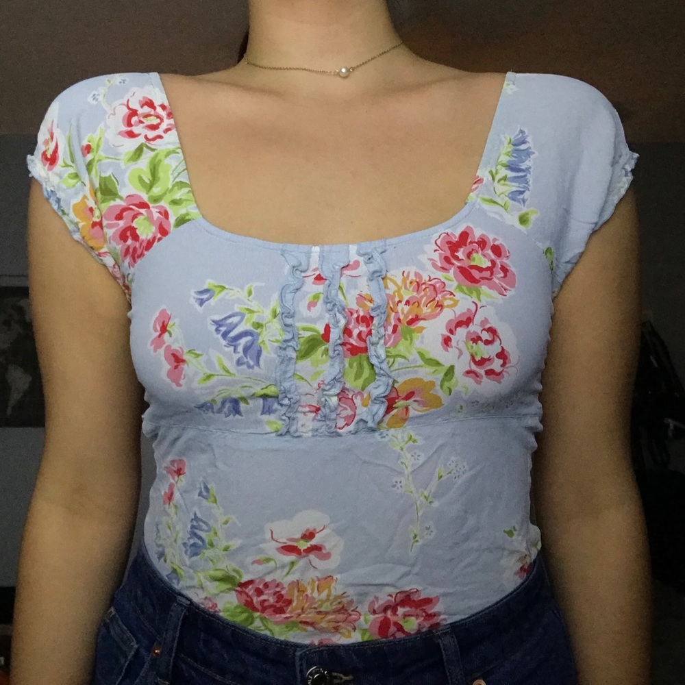 light blue blouse